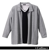 COLLINS ワッフルジップ+VTシャツ半袖