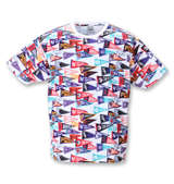 Fanatics MLBフラッグ総柄プリント半袖Tシャツ