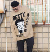 BETTY BOOP 7Gジャガードクルーネックセーター