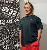 SY32 by SWEET YEARS バックサークルスターロゴ半袖Tシャツ
