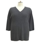 AVENUE Vネックニット グレー