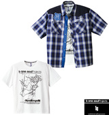 b-one-soul チェックシャツ+Tシャツ(半袖)