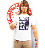新日本プロレス 棚橋選手HIGH FRY FLOW柄半袖Tシャツ