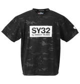 SY32 by SWEET YEARS カモフラエンボスボックスロゴ半袖Tシャツ
