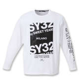 SY32 by SWEET YEARS ミラノロゴ長袖Tシャツ