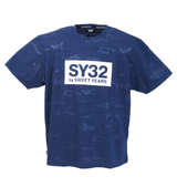 SY32 by SWEET YEARS カモフラエンボスロゴ半袖Tシャツ