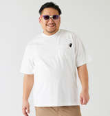 FUN for modemdesign オジサンワンポイント刺繍胸ポケット付半袖Tシャツ